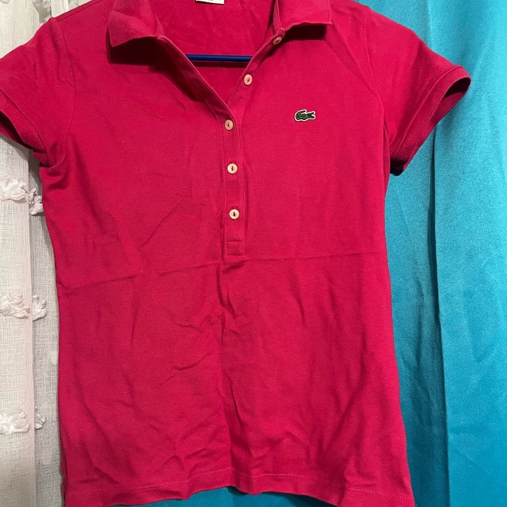 Lacoste Fuchsia Polo Shirt